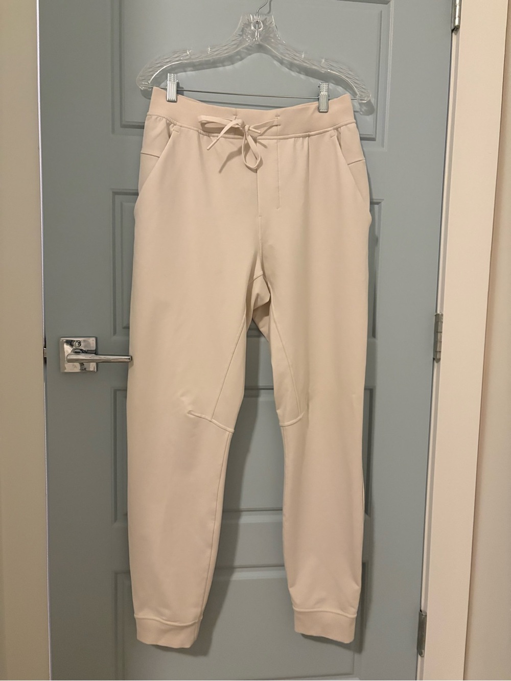 Men's Lululemon Cream Drawstring Jogger Pants EUC